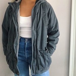 Old Navy Gray Parka Jacket